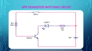 NPN TRANSISTORSWITCHINGCIRCUIT
 