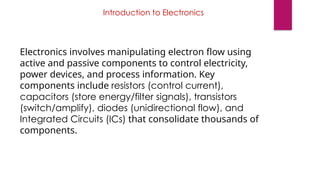 Comprehensive Introduction to Basic Electronics and Circuit ...