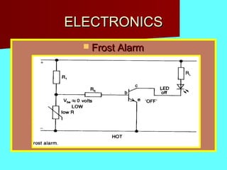 ELECTRONICSELECTRONICS
 Frost AlarmFrost Alarm
 