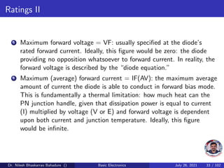 Basic Electronics Semiconductor Diodes | PDF