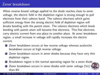 Basic Electronics Semiconductor Diodes | PDF