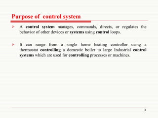 Basic elements in control systems | PPT
