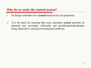 Basic elements in control systems | PPT