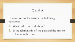 Basic Elements of a Poem for Grade 7 JHS | PPTX