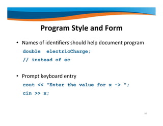 Basic Elements of C++ | PDF