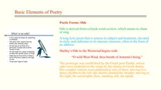 Epode Example Basic elements of poetry | PPTX