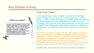 Basic elements of poetry | PPTX image.