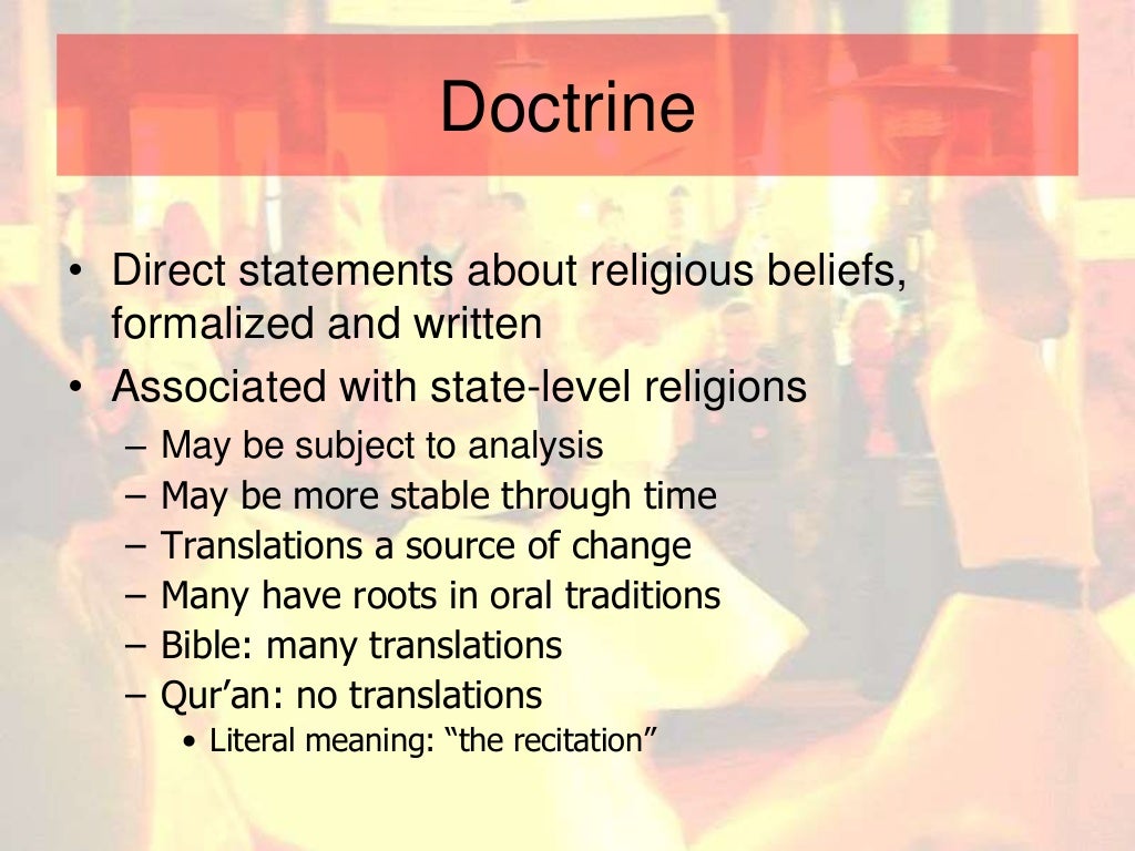 Basic elements of religion
