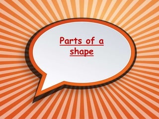 Parts of a
shape
 