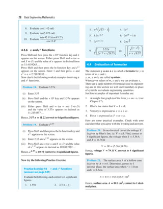 Basic engineering mathematics e5 | PDF