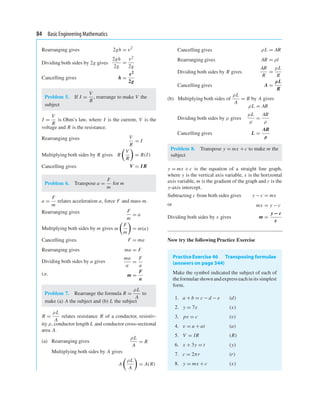 Basic engineering mathematics e5 | PDF