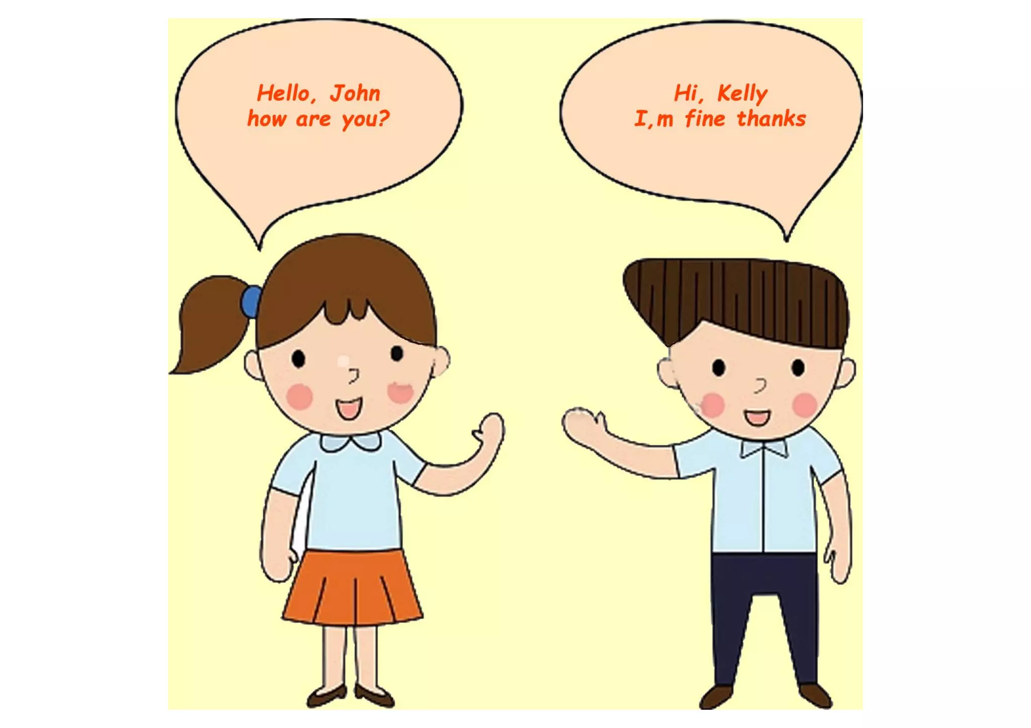 Basic English greetings pdf - short English greetings