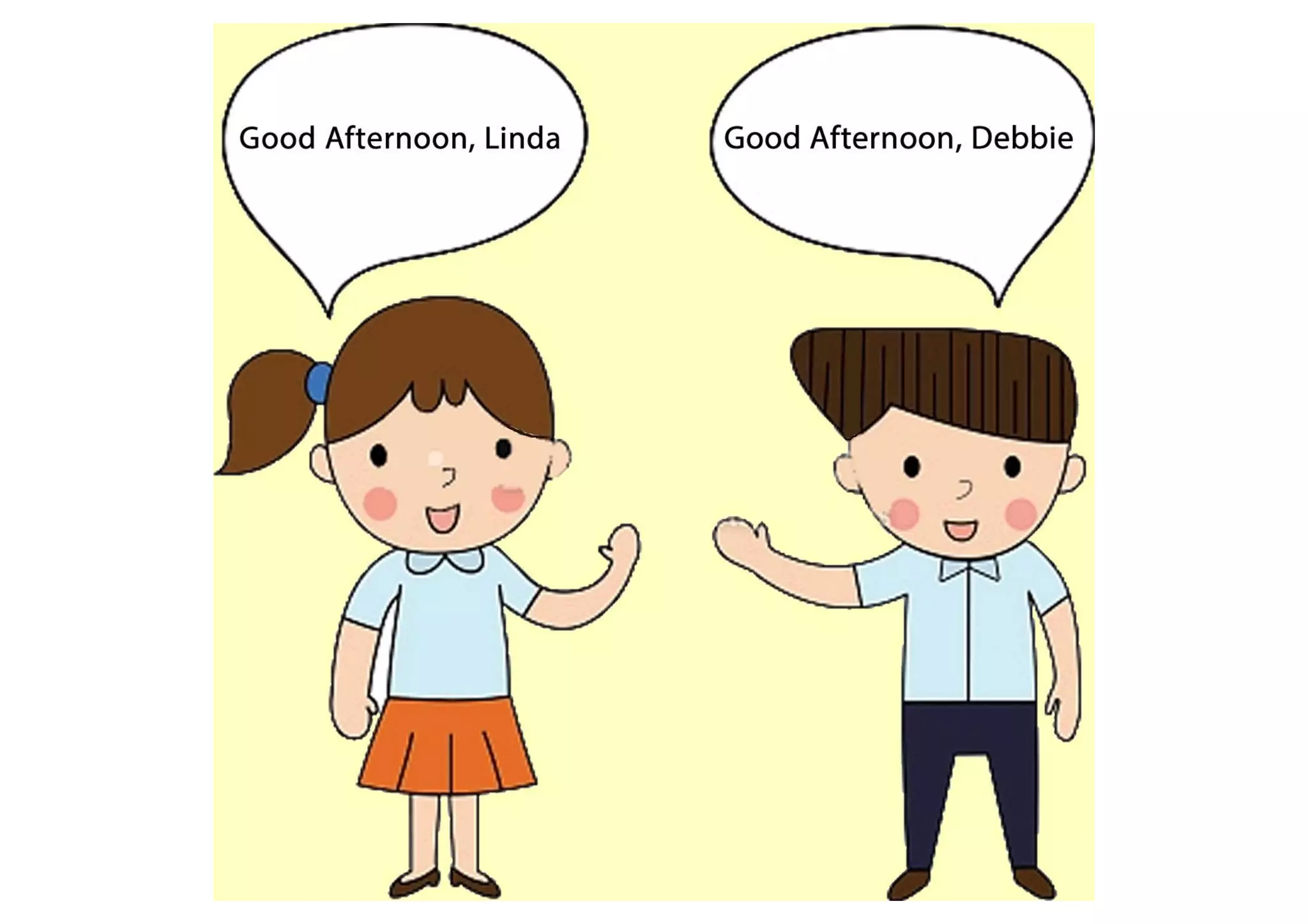 Basic English greetings pdf - short English greetings