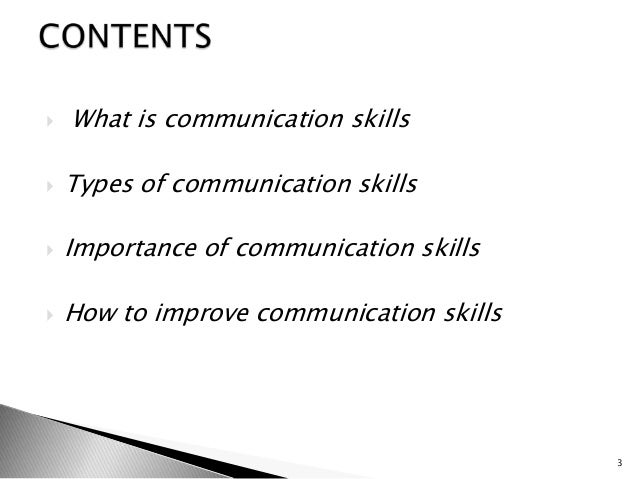 communication skill types
