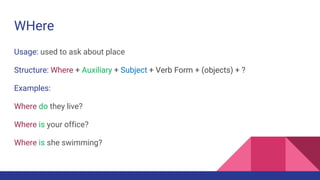 Basic English Beginner Session 2 - Questions in English - Ash Vyas | PPTX