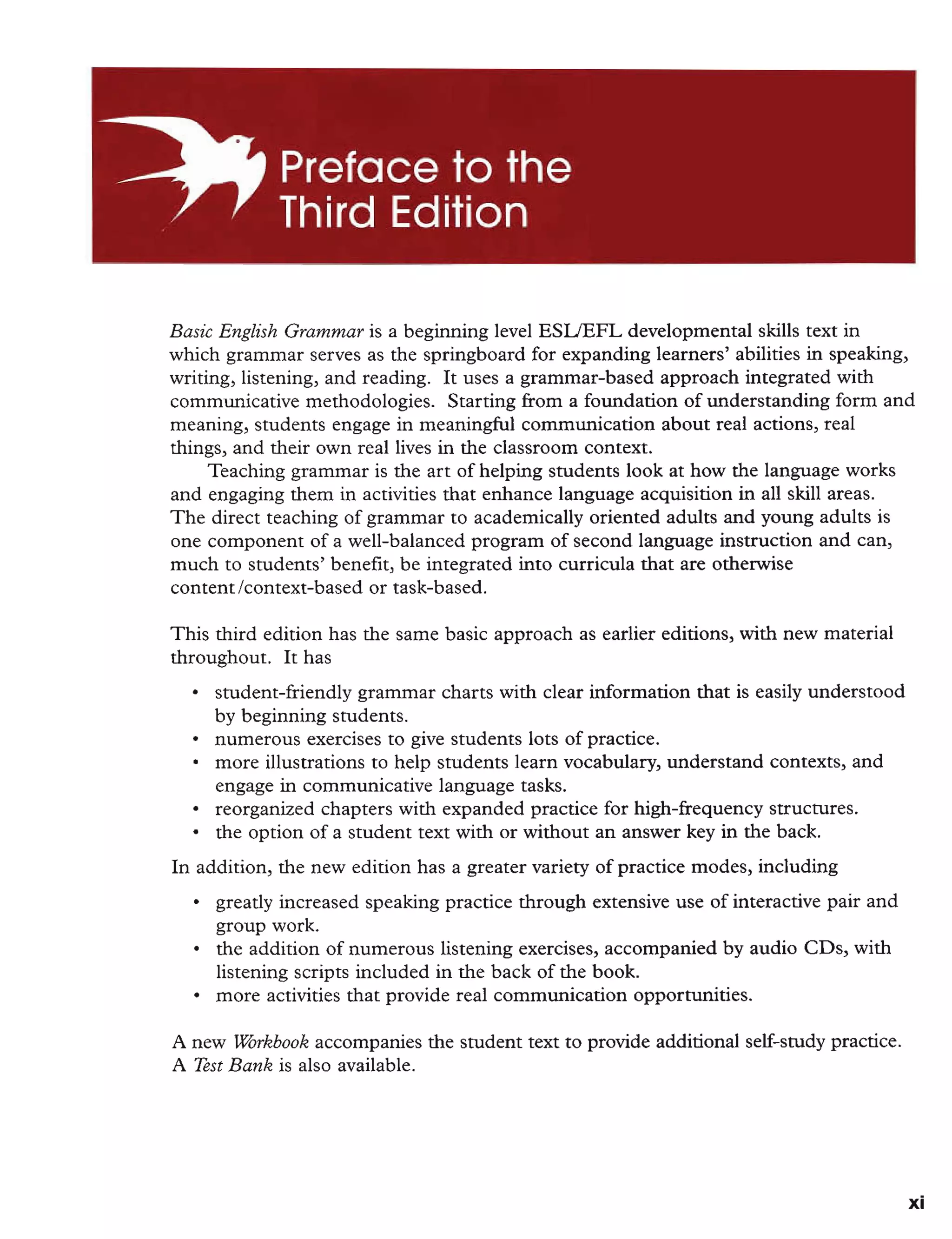 Basic english grammar batty azar