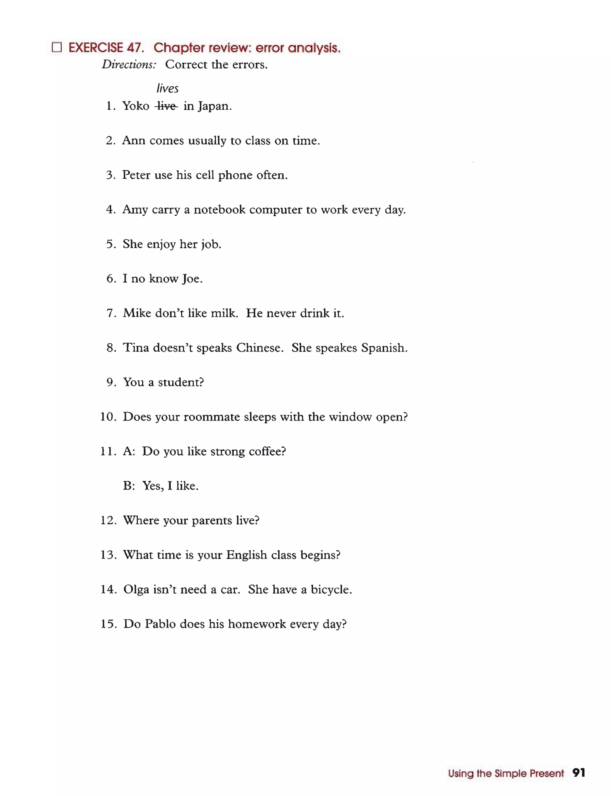 Basic english grammar batty azar