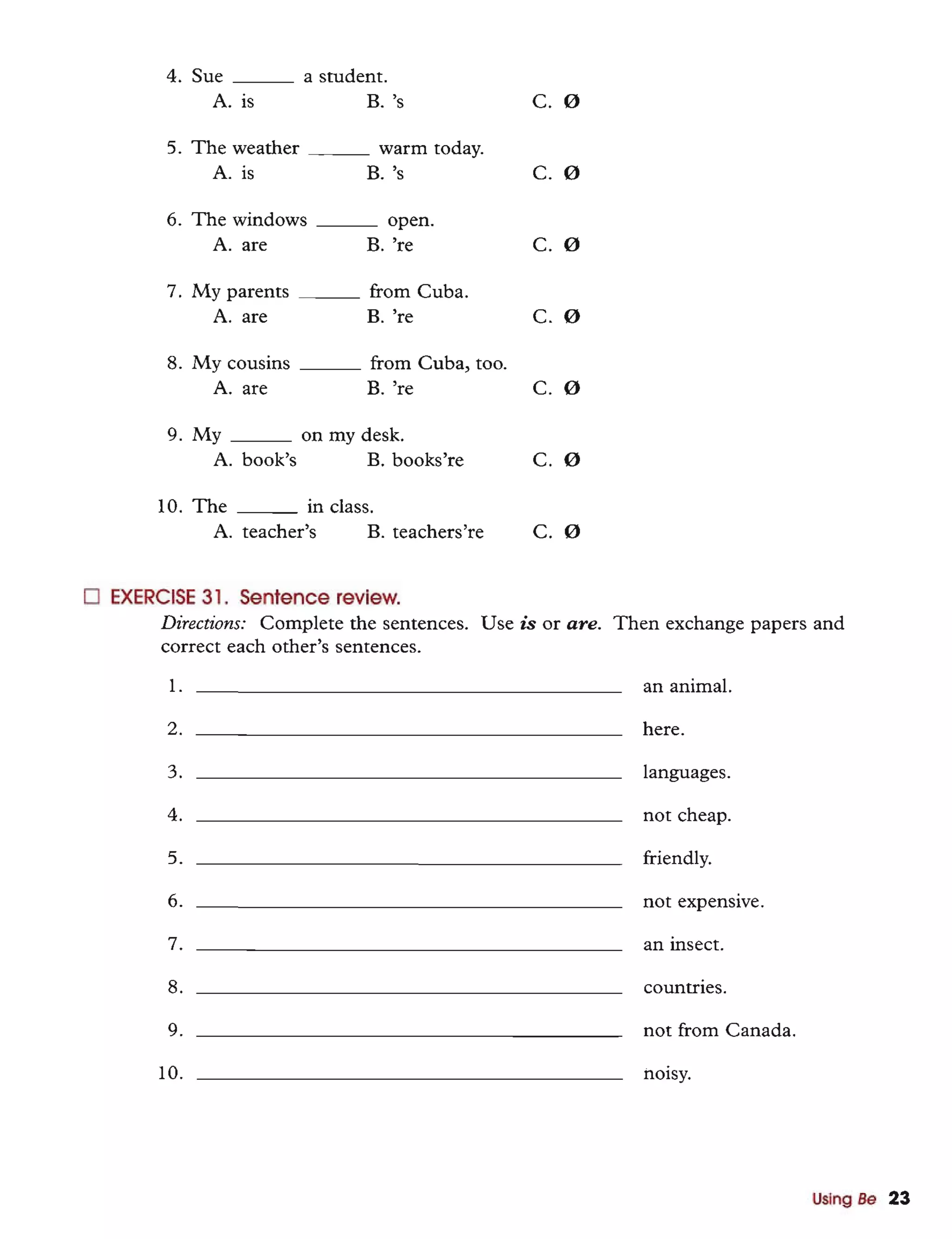 Basic english grammar batty azar