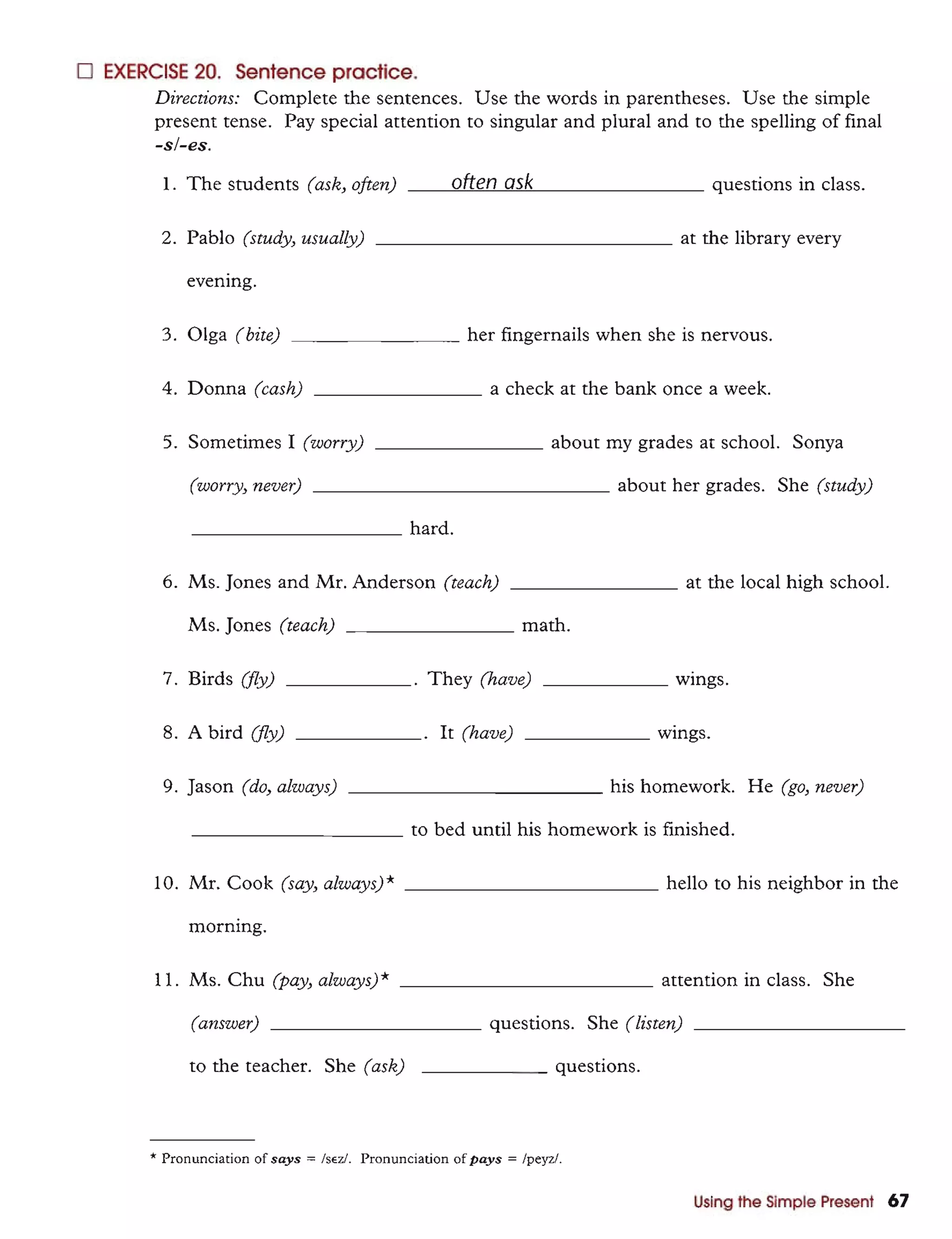 Basic english grammar batty azar