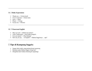 Basic English Learning for Beginners: Alphabet, Grammar & Daily Use | DOCX