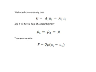 We know from continuity that
and if we have a fluid of constant density
Then we can write
 