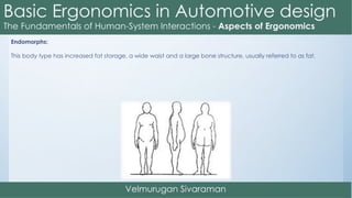 Endomorphs:
This body type has increased fat storage, a wide waist and a large bone structure, usually referred to as fat.
 