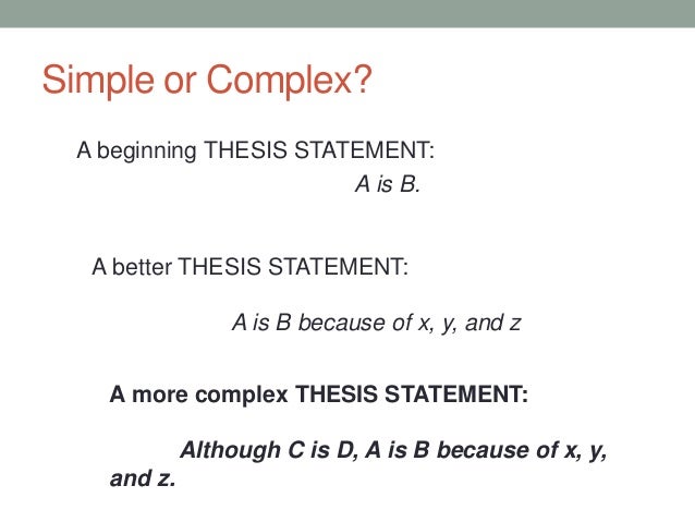 thesis statement anatomy