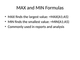 Mmax Formulas Basic_Excel_Formulas.pptx aaaaaaaaaaaaaaa | PPTX