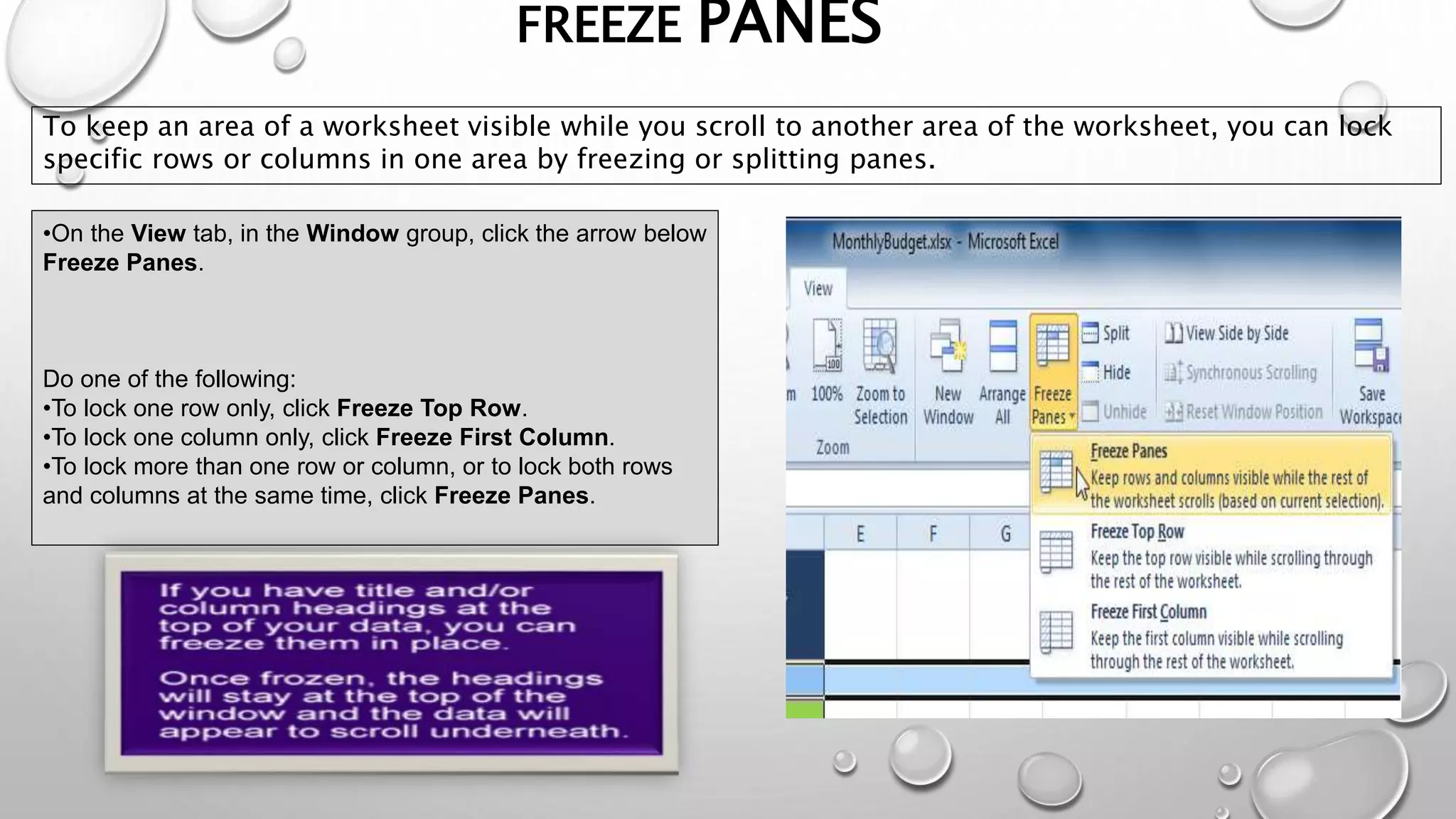 Basic excel training | PPTX