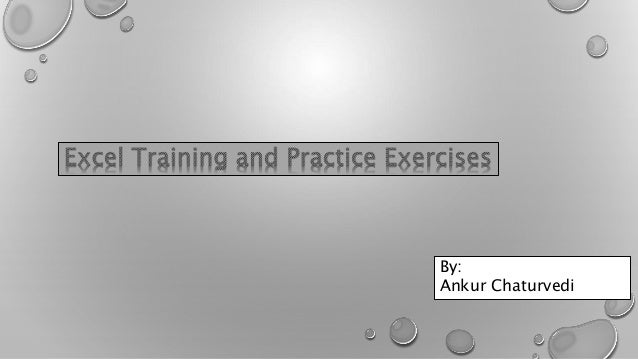 Basic Excel Training Basic excel training