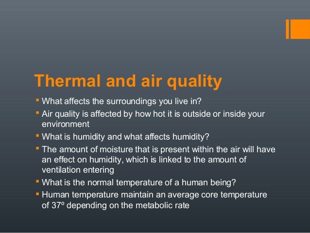 Basic Factors That Affect Human Comfort