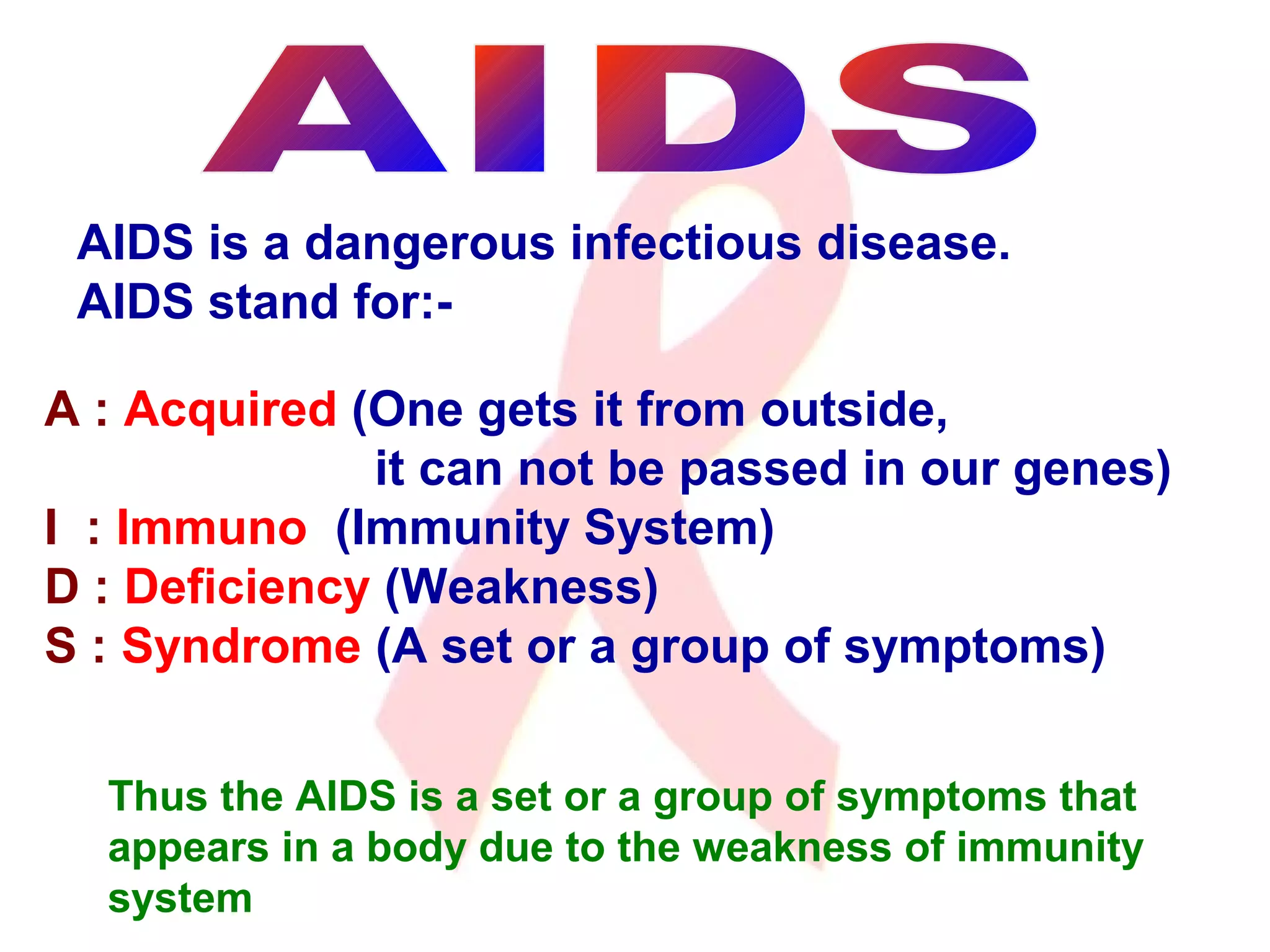 Basic facts about HIV/AIDS | PPT