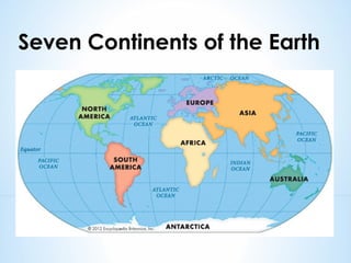 Seven Continents of the Earth
 