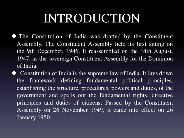 Basic features of indian constitution