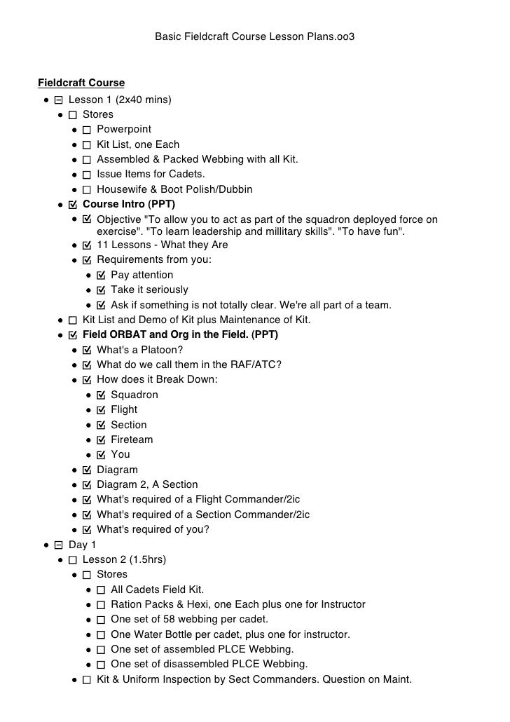 Basic Fieldcraft Course Outline Lessons 40-ngss-lesson-plan-template-hamiltonplastering
