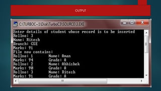 OUTPUT
 