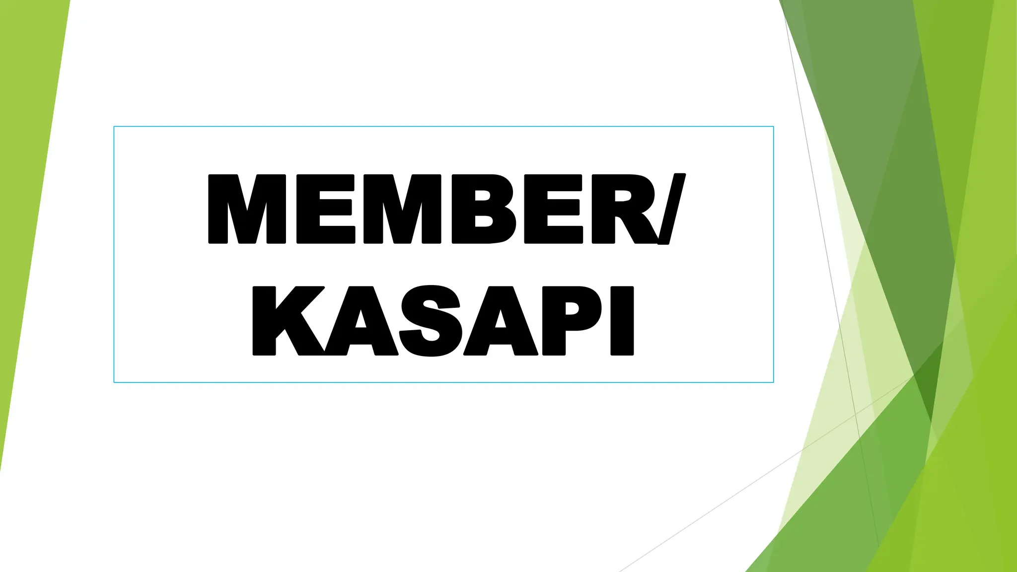 MEMBER/
KASAPI