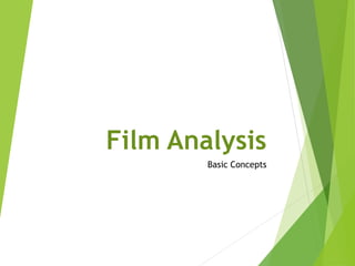 Film Analysis
Basic Concepts
 