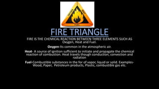 Basic fire science and fire extingusing techniques | PPTX