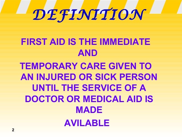 Basic First Aid