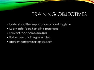Comprehensive Basic Food Hygiene Training for Safe Food Handling | PPTX