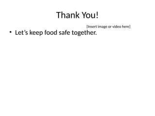 Comprehensive Basic Food Hygiene Training for Safe Food Handling | PPTX
