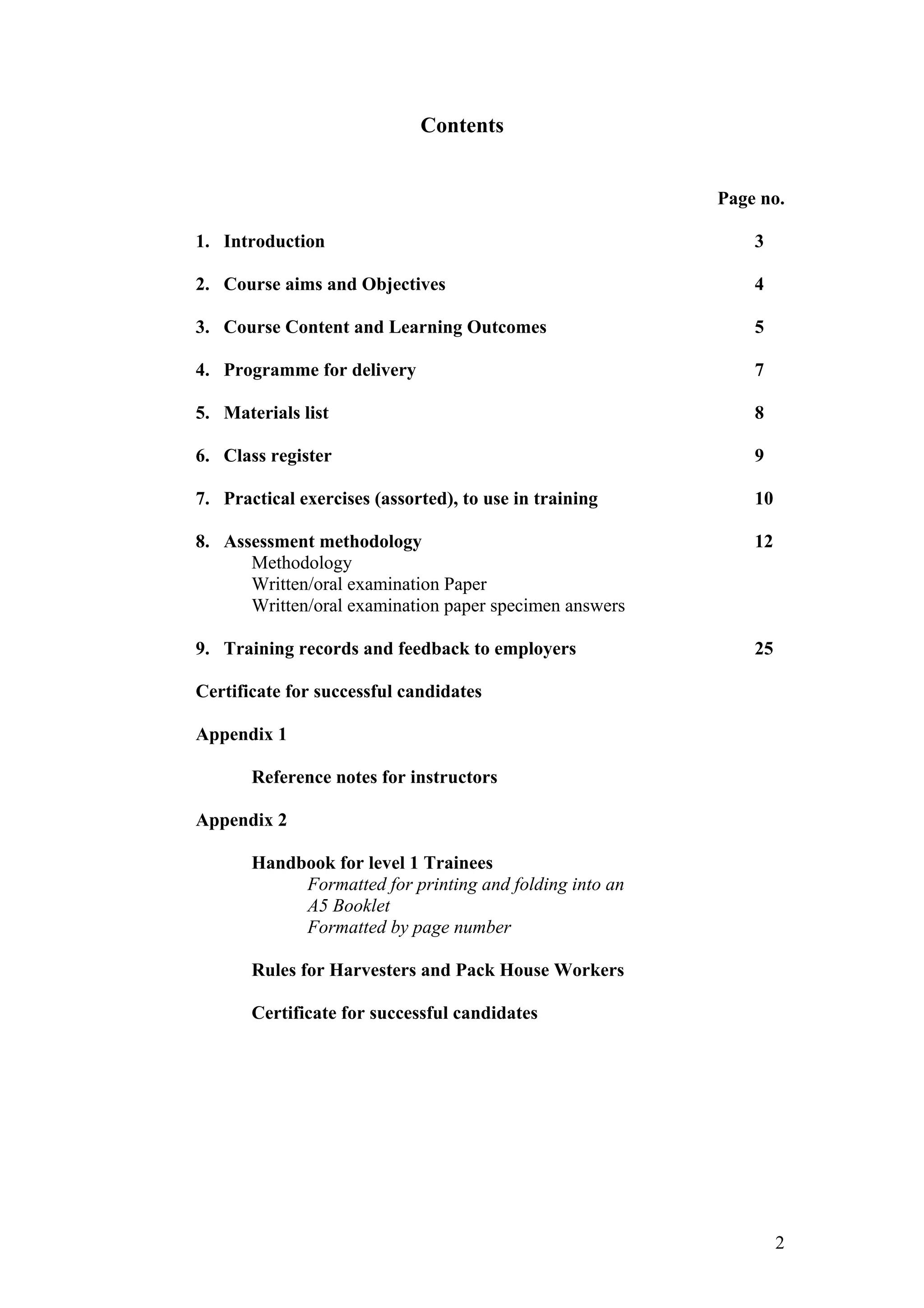 Basic food safety training pdf