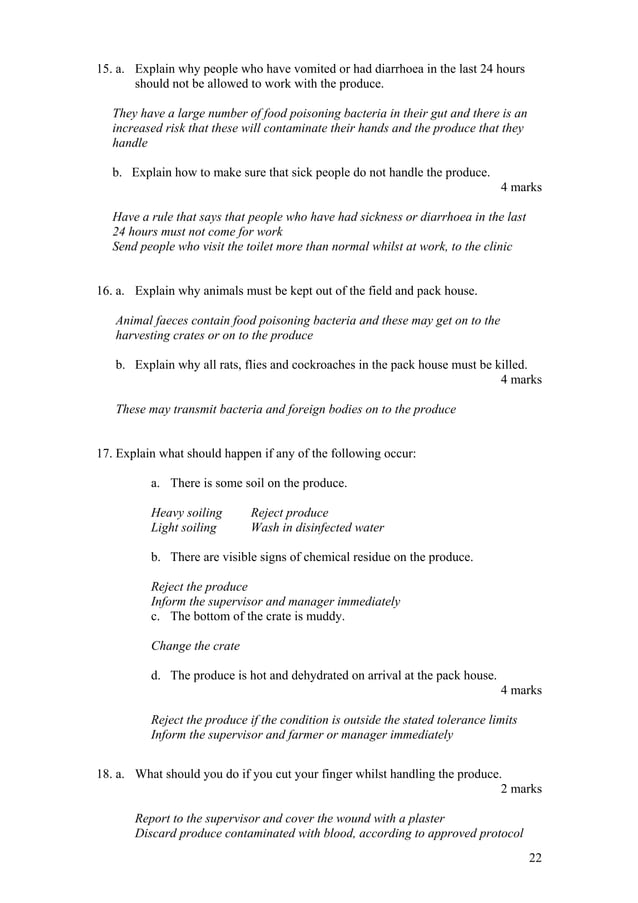 Basic food safety training pdf