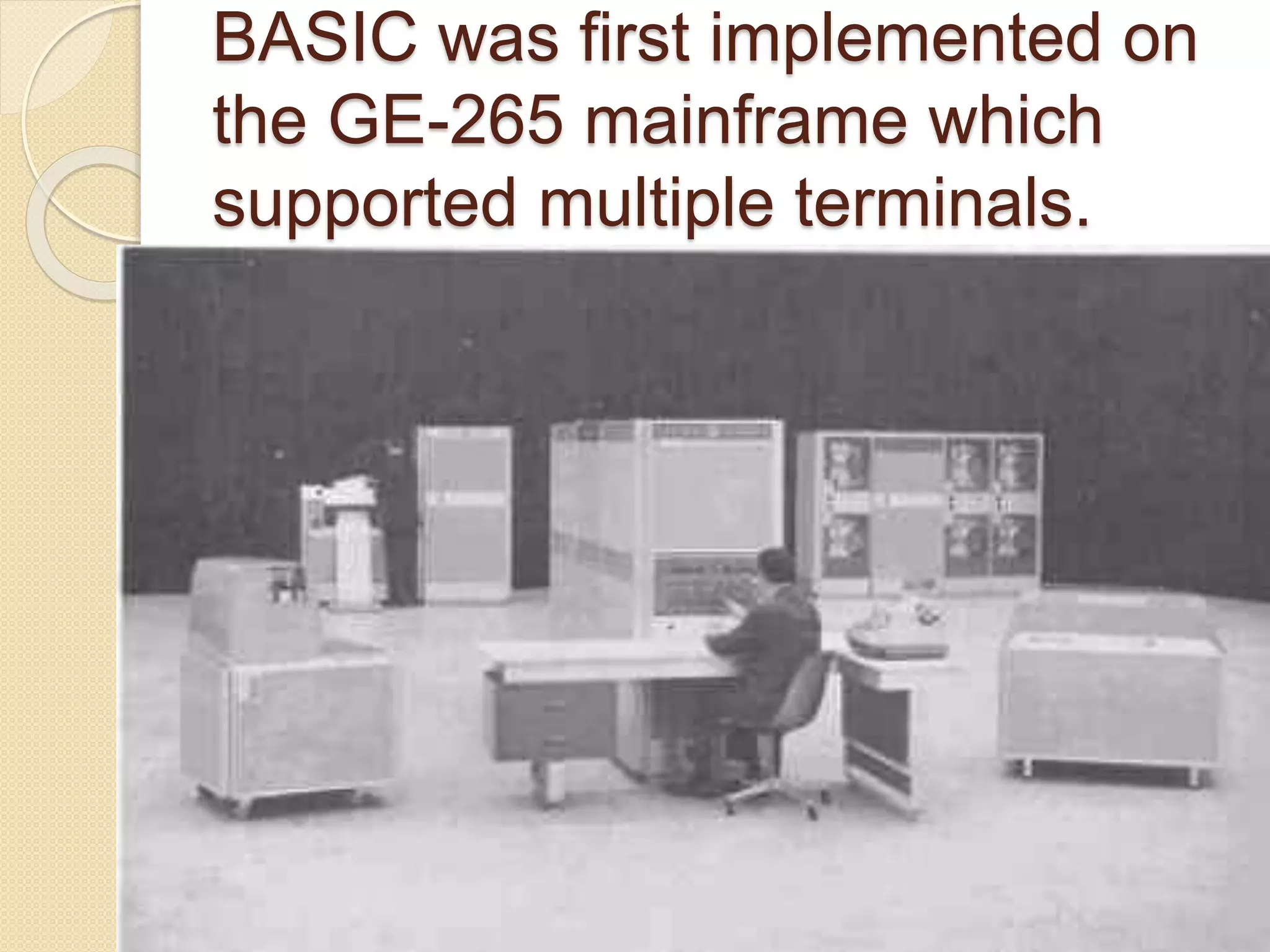 BASIC Programming Language | PPTX | Programming Languages | Computing