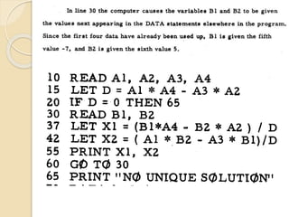 BASIC Programming Language | PPTX
