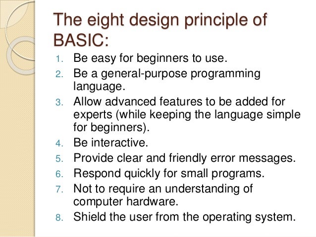 basic programming language basic programming language