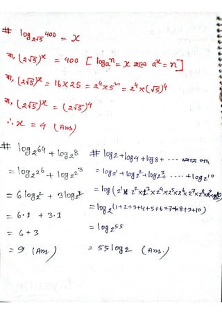 Logarithm Formula
