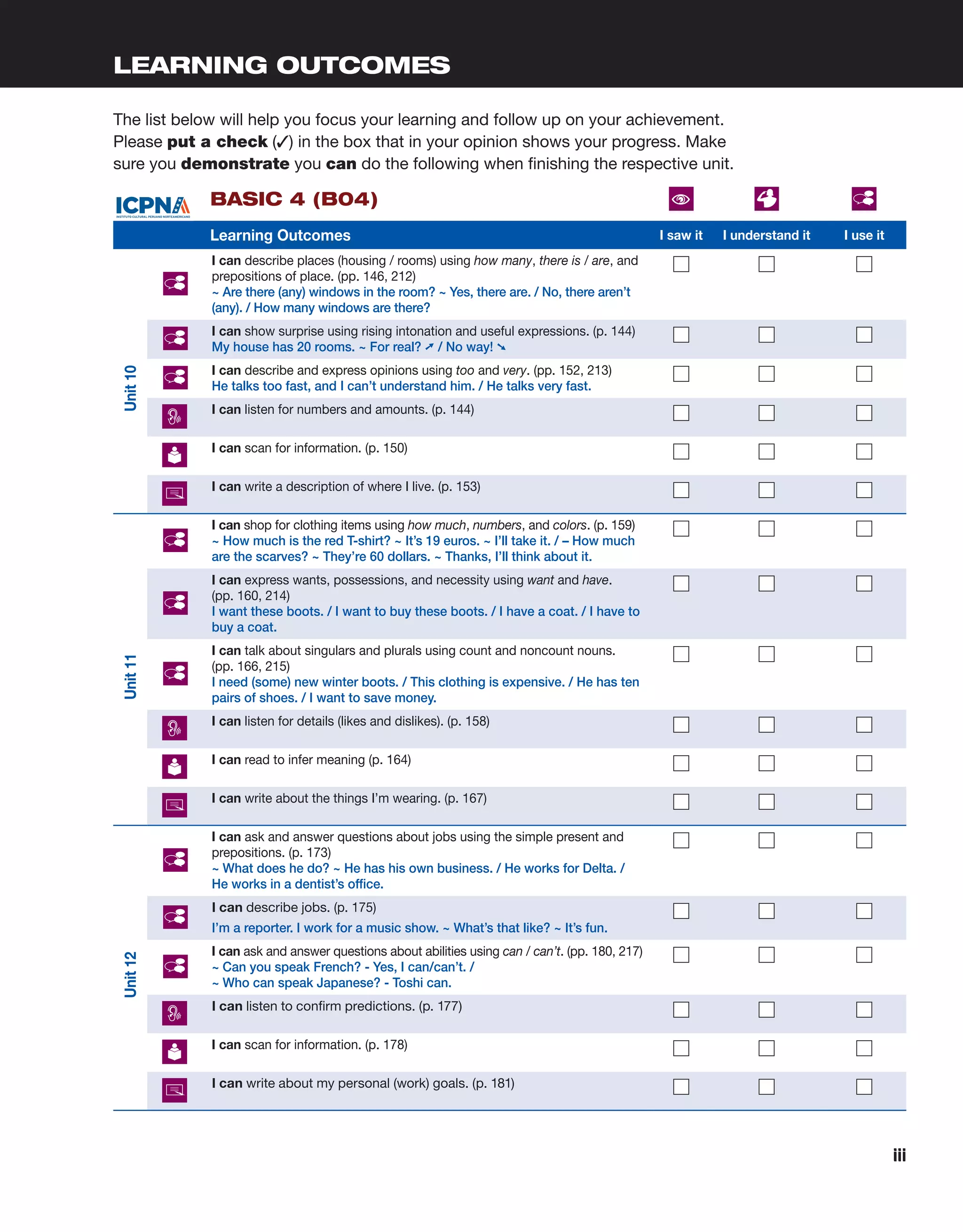 Libro de básico 4 del ICPNA | PDF
