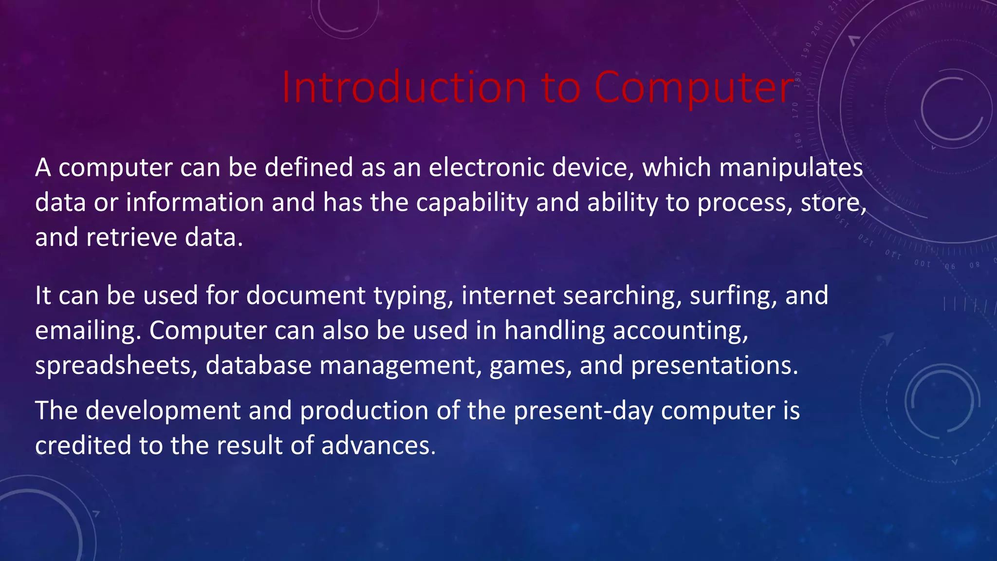 Basic fundamental of computer | PPTX